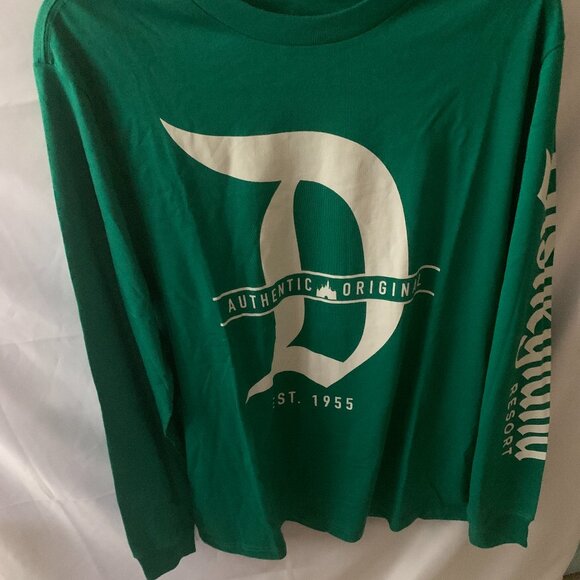 DISNEYLAND RESORT Authentic Original Long Sleeve Tee in Green Sz MEDIUM - Picture 2 of 4